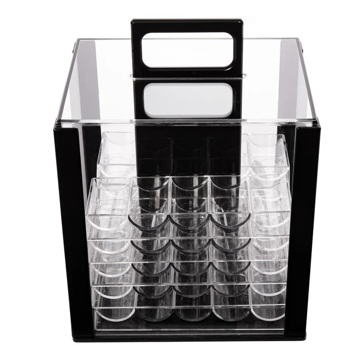 1000 Count Acrylic Poker Chip Case with Trays