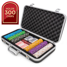 Load image into Gallery viewer, 300 Count Lightweight Heavy Duty Black Poker Chip Case