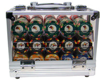 Load image into Gallery viewer, 600 Nile Club Ceramic Poker Chip Set with Acrylic Case