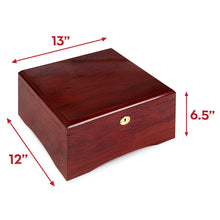 Load image into Gallery viewer, 750 Count Glossy Wooden Mahogany Poker Chip Case