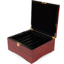 Load image into Gallery viewer, 750 Count Glossy Wooden Mahogany Poker Chip Case