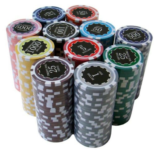Forge forstyrrelse donor 500 Eclipse 14g Clay Poker Chip Set with Black Aluminum Case