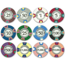 Load image into Gallery viewer, 1000 Milano Clay Poker Chip Set with Acrylic Case