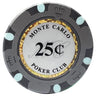Gray 25¢ Monte Carlo poker chip