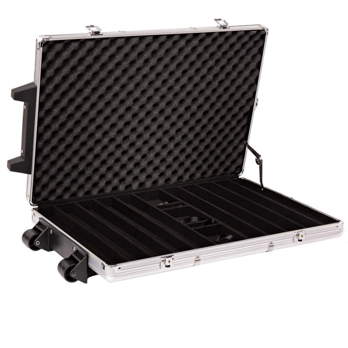 1000 Count Rolling Aluminum Poker Chip Case