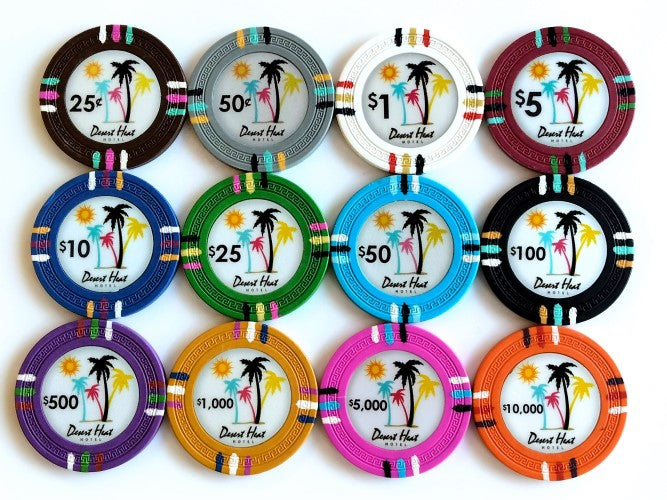 Claysmith Desert Heat 13.5g poker chips