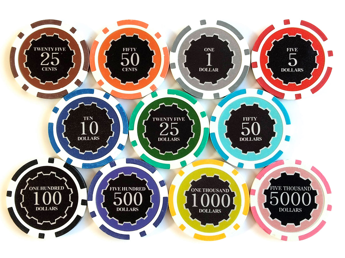 Eclipse 14g clay composite poker chips