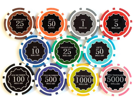 Eclipse 14g clay composite poker chips