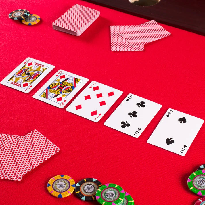 Red Poker Size Playing Cards with Regular Index