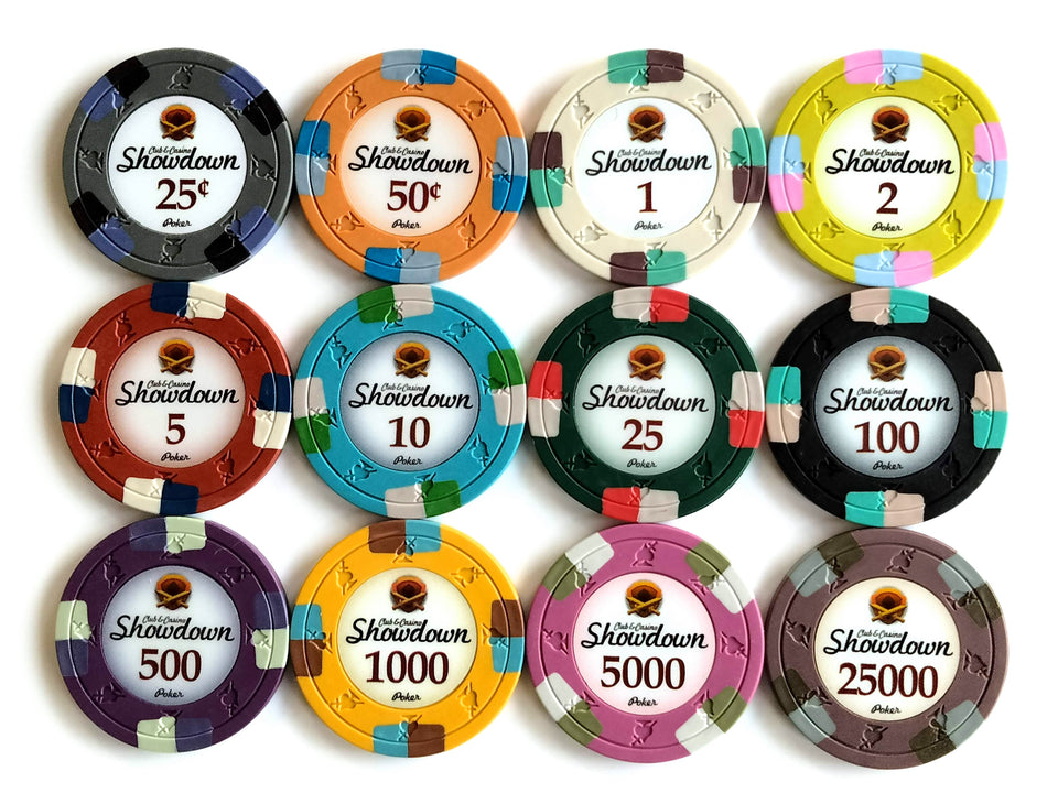 Claysmith Showdown 13.5g poker chips