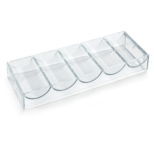 100 Count Clear Acrylic Poker Chip Tray