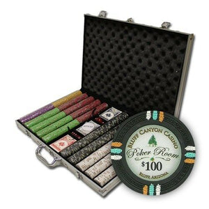 1000 Bluff Canyon Poker Chip Set with Aluminum Case