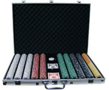 Load image into Gallery viewer, 1000 Coin Inlay Poker Chip Set with Aluminum Case