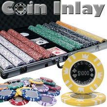 Load image into Gallery viewer, 1000 Coin Inlay Poker Chip Set with Aluminum Case