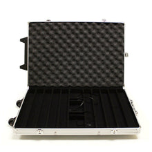 Load image into Gallery viewer, 1000 Black Diamond Poker Chip Set with Rolling Aluminum Case