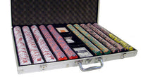 Load image into Gallery viewer, 1000 Crown &amp; Dice Poker Chip Set with Aluminum Case