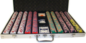 1000 Crown & Dice Poker Chip Set with Aluminum Case