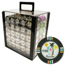 Load image into Gallery viewer, 1000 Desert Heat Poker Chip Set with Acrylic Case