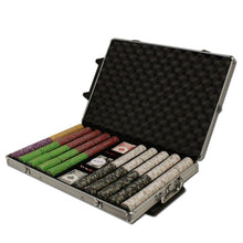 Load image into Gallery viewer, 1000 Desert Heat Poker Chip Set with Rolling Aluminum Case