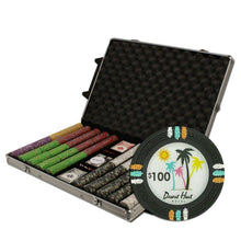 Load image into Gallery viewer, 1000 Desert Heat Poker Chip Set with Rolling Aluminum Case