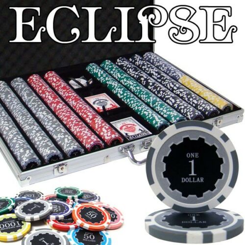 1000 Eclipse Poker Chip Set with Aluminum Case