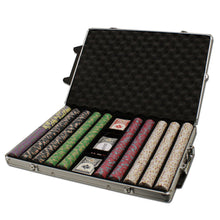 Load image into Gallery viewer, 1000 Milano Clay Poker Chip Set with Rolling Aluminum Case