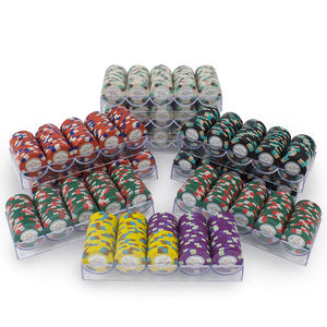 1000 Monaco Club Poker Chip Set with Acrylic Case