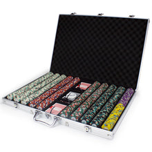 Load image into Gallery viewer, 1000 Poker Knights Poker Chip Set with Aluminum Case