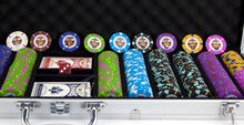 Load image into Gallery viewer, 1000 Rock &amp; Roll Poker Chip Set with Aluminum Case