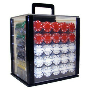 1000 Suited Poker Chip Set with Acrylic Case
