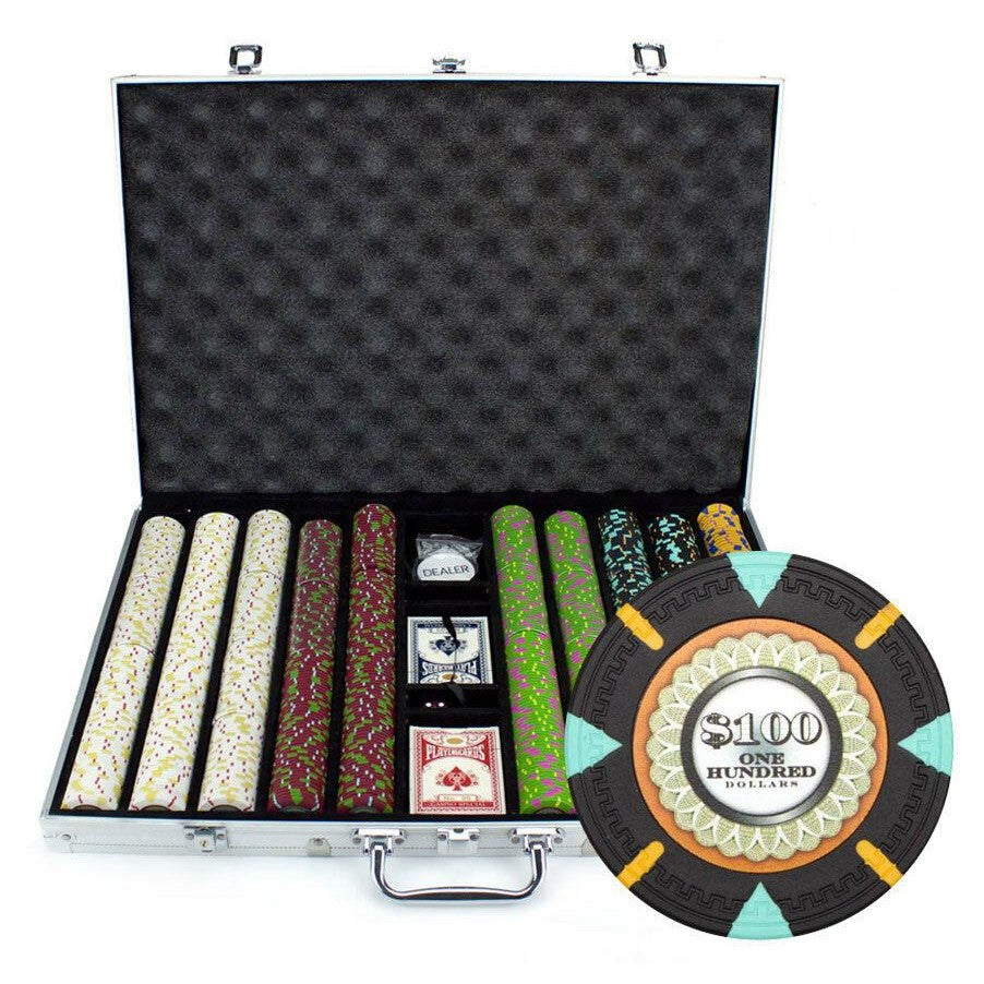 1000 The Mint Poker Chip Set with Aluminum Case