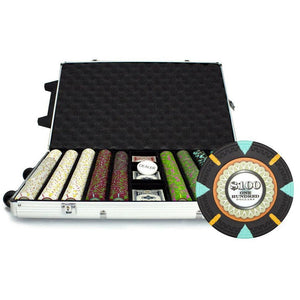 1000 The Mint Poker Chip Set with Rolling Aluminum Case