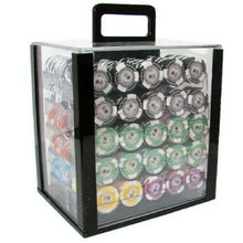 Load image into Gallery viewer, 1000 Tournament Pro Poker Chip Set with Acrylic Case