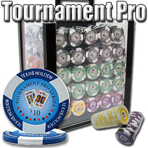 1000 Tournament Pro Poker Chip Set with Acrylic Case