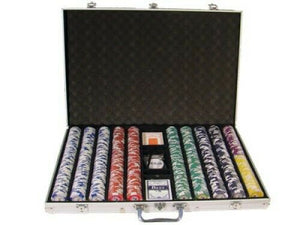 1000 Tournament Pro Poker Chip Set with Aluminum Case