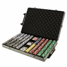 Load image into Gallery viewer, 1000 Tournament Pro Poker Chip Set with Rolling Aluminum Case