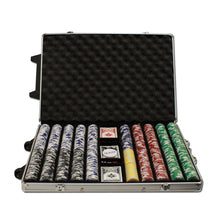 Load image into Gallery viewer, 1000 Tournament Pro Poker Chip Set with Rolling Aluminum Case