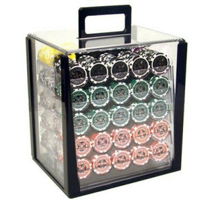 1000 Ultimate Poker Chip Set with Acrylic Case