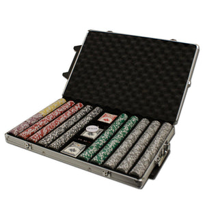 1000 Ultimate Poker Chip Set with Rolling Aluminum Case