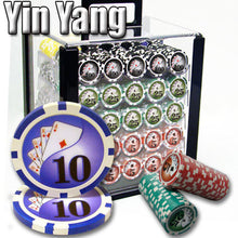 Load image into Gallery viewer, 1000 Yin Yang Poker Chip Set with Acrylic Case
