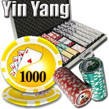 Load image into Gallery viewer, 1000 Yin Yang Poker Chip Set with Aluminum Case