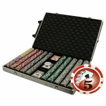 Load image into Gallery viewer, 1000 Yin Yang Poker Chip Set with Rolling Aluminum Case