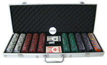 Load image into Gallery viewer, 500 Ace King Suited Poker Chip Set with Aluminum Case