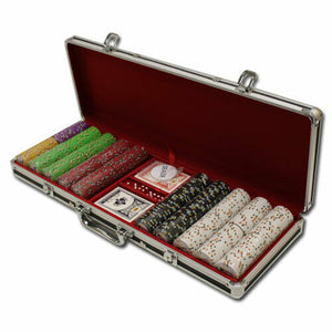 500 Bluff Canyon Poker Chip Set with Black Aluminum Case