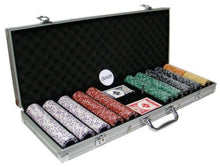 Load image into Gallery viewer, 500 Coin Inlay Poker Chip Set with Aluminum Case