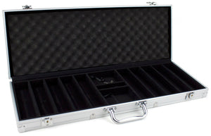 500 Diamond Suited Poker Chip Set with Aluminum Case