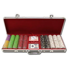 Load image into Gallery viewer, 500 Desert Heat Poker Chip Set with Black Aluminum Case