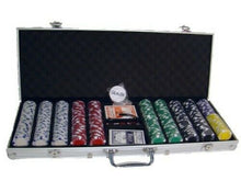 Load image into Gallery viewer, 500 Diamond Suited Poker Chip Set with Aluminum Case