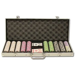 500 Milano Clay Poker Chip Set with Aluminum Case