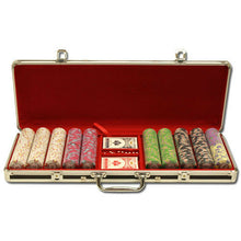 Load image into Gallery viewer, 500 Milano Clay Poker Chip Set with Black Aluminum Case